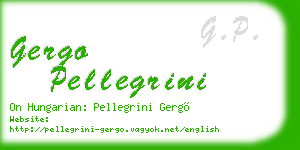 gergo pellegrini business card